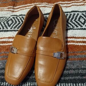 Calvin Klein Brown Slip-On Shoes
